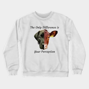 vegan power and animal rights Crewneck Sweatshirt